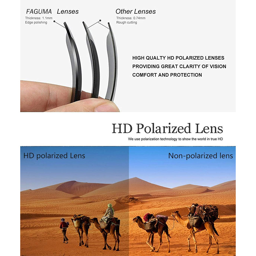 Sports Polarized Sunglasses For Men Cycling Driving Fishing UV400 Protection