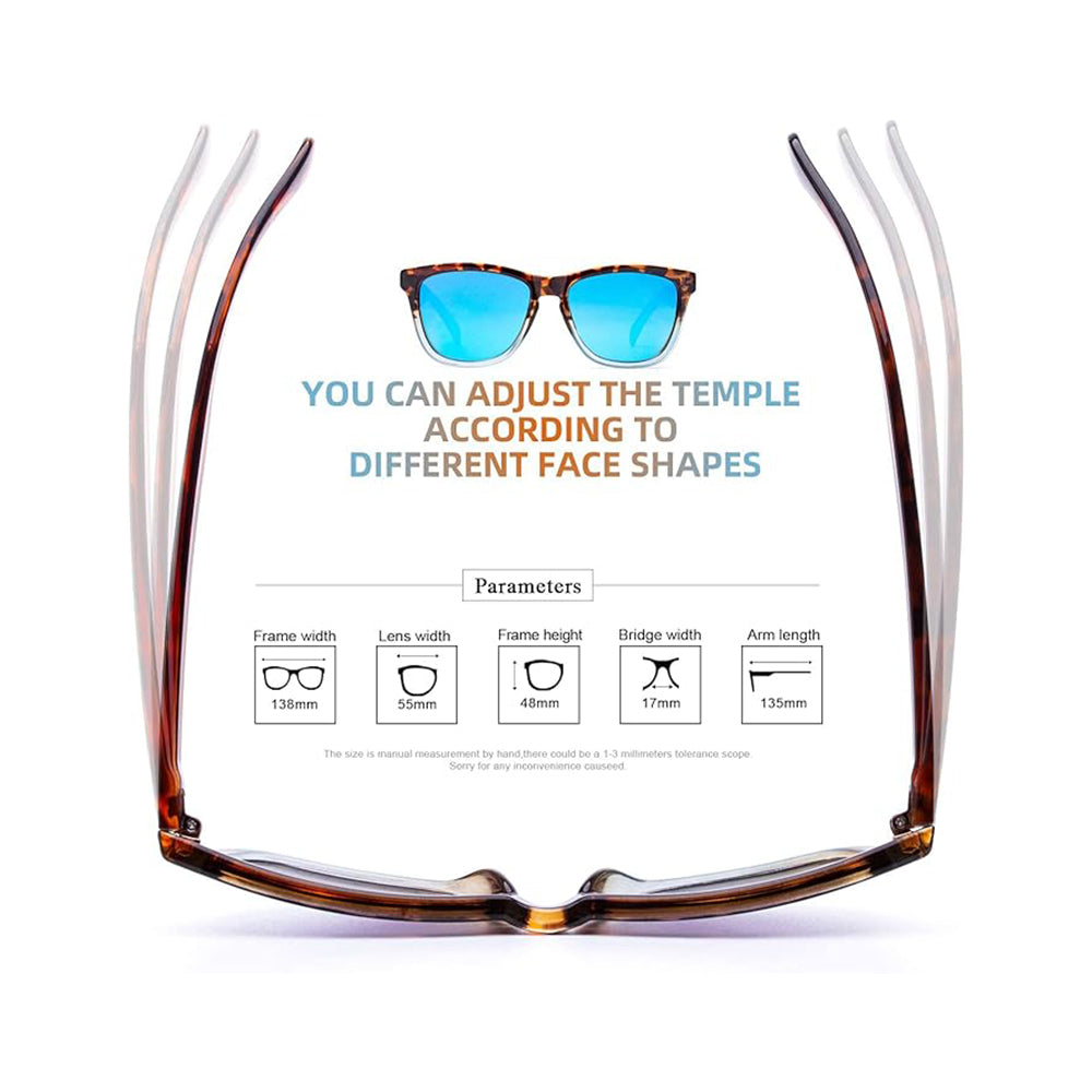 Sunglasses Womens,Classic Square Frame UV400 Mirrored Lens,Sunglasses Fit For Beach,Vacation,Driving $50