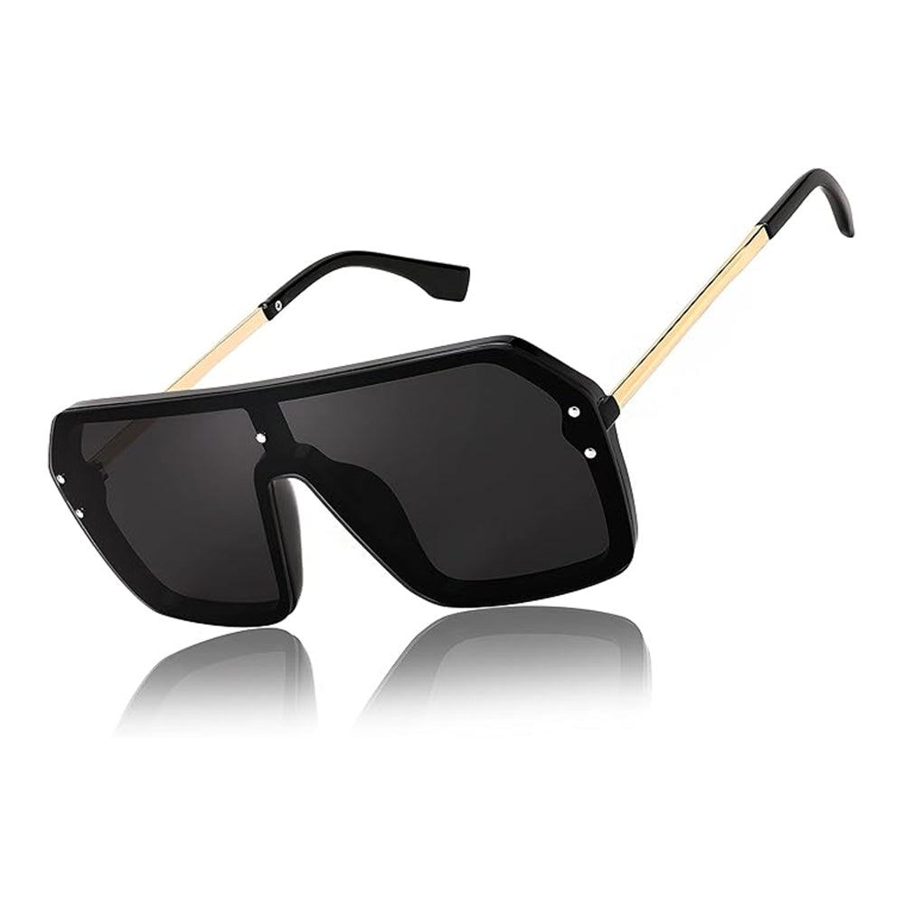 Classic Siamese One Piece Sunglasses Nice Rimless Stylish Retro Design for Women Men