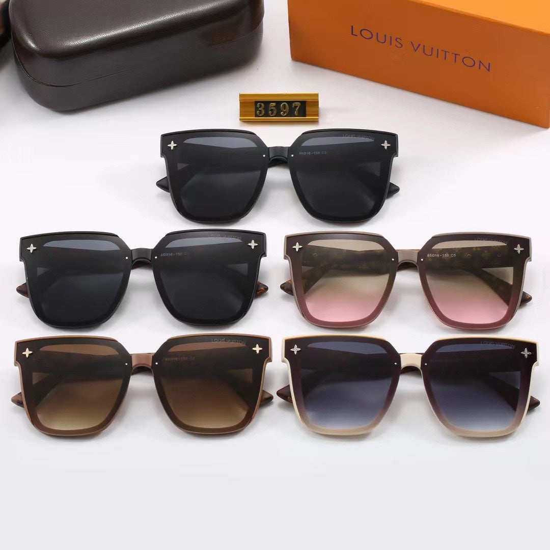 Full loge Frame Oversized Sunglasses-With Gift Box