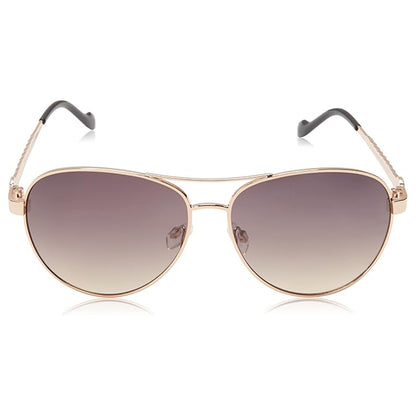 Women's Elegant Metal Aviator Pilot Sunglasses with UV400 Protection