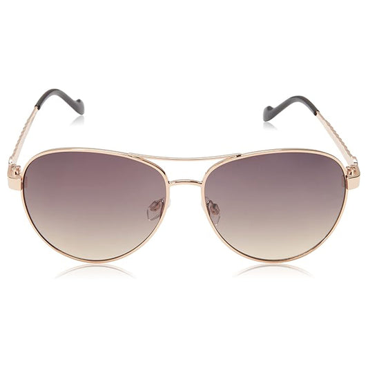 Women's Elegant Metal Aviator Pilot Sunglasses with UV400 Protection
