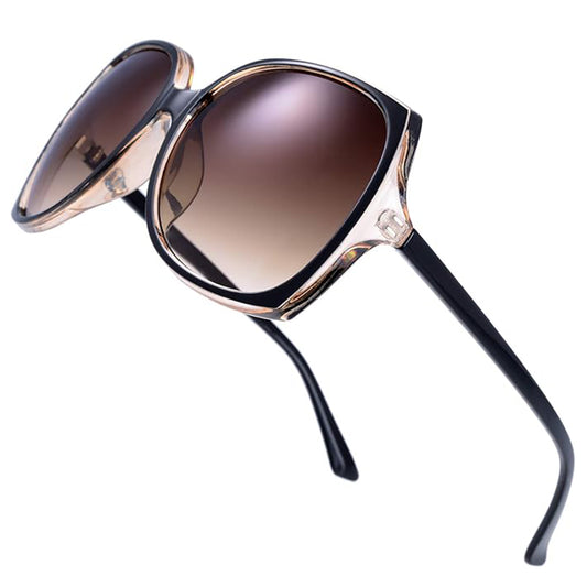 Women's Oversized Square Cat Eye Hybrid Butterfly Fashion Sunglasses - Exquisite Packaging
