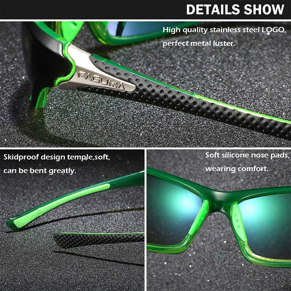 Sports Polarized Sunglasses For Men Cycling Driving Fishing UV400 Protection