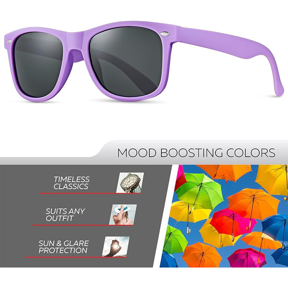 Retro Rewind Polarized Sunglasses for Men and Women - UV Protection Classic Sun Glasses