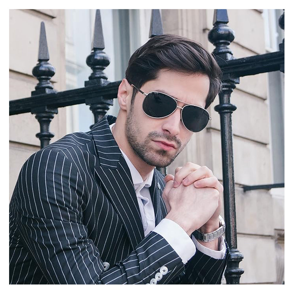 Sunglasses Men Polarized Aviator Sunglasses for Men Women Fishing Driving Sun glasses Metal Frame UV400 Protection