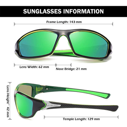 Sports Polarized Sunglasses For Men Cycling Driving Fishing UV400 Protection