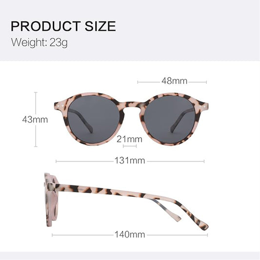 Polarized Round Sunglasses, Stylish Sunglasses for Men and Women Retro Classic, Multi-Style Selection