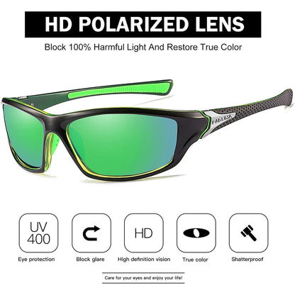 Sports Polarized Sunglasses For Men Cycling Driving Fishing UV400 Protection