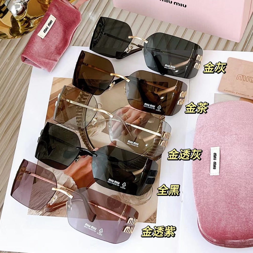 Amber Frame Retro Sunglasses-With Gift Box