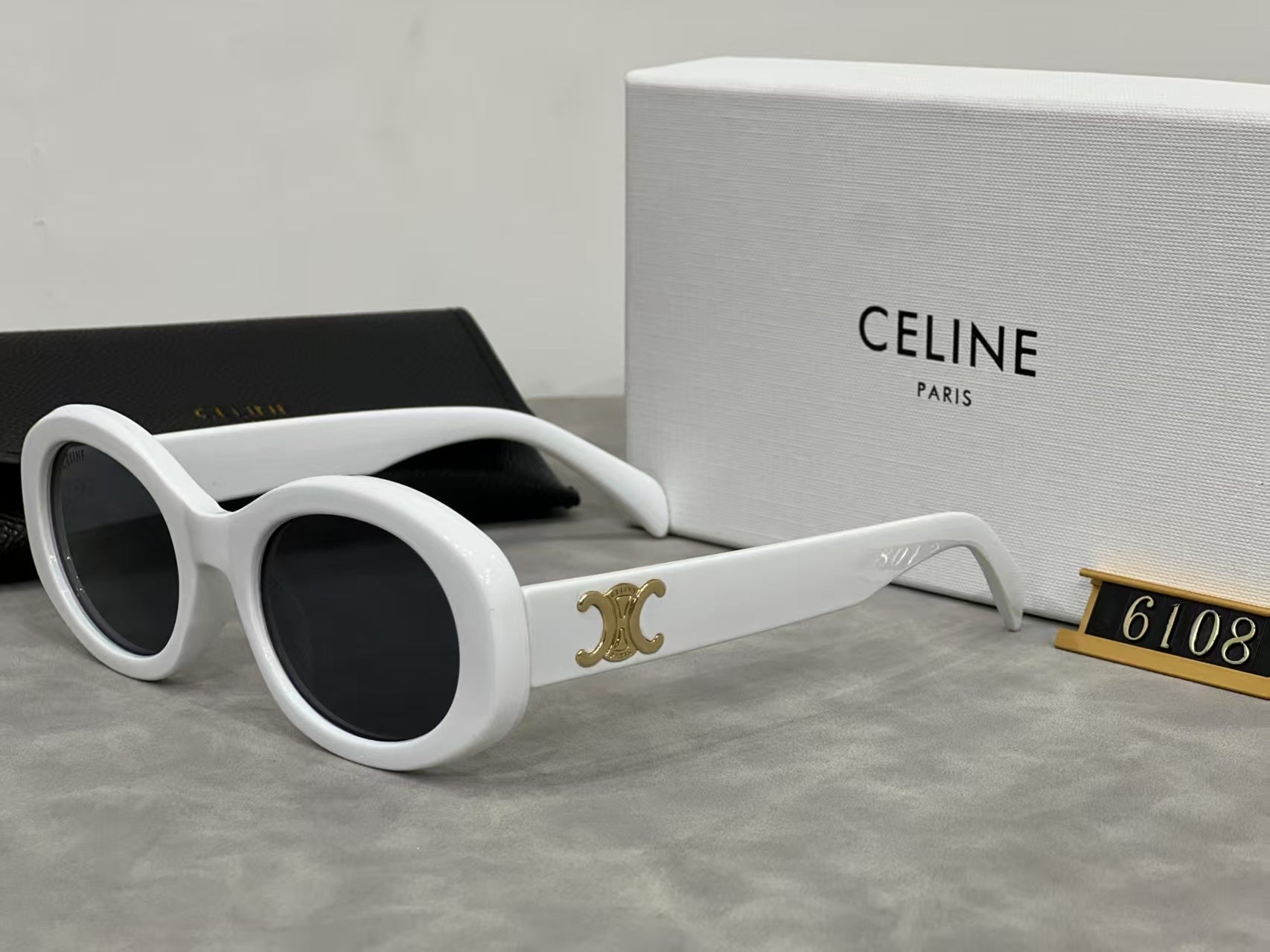 Retro Oval Frame Sunglasses 1170