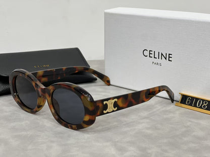 Retro Oval Frame Sunglasses 1170