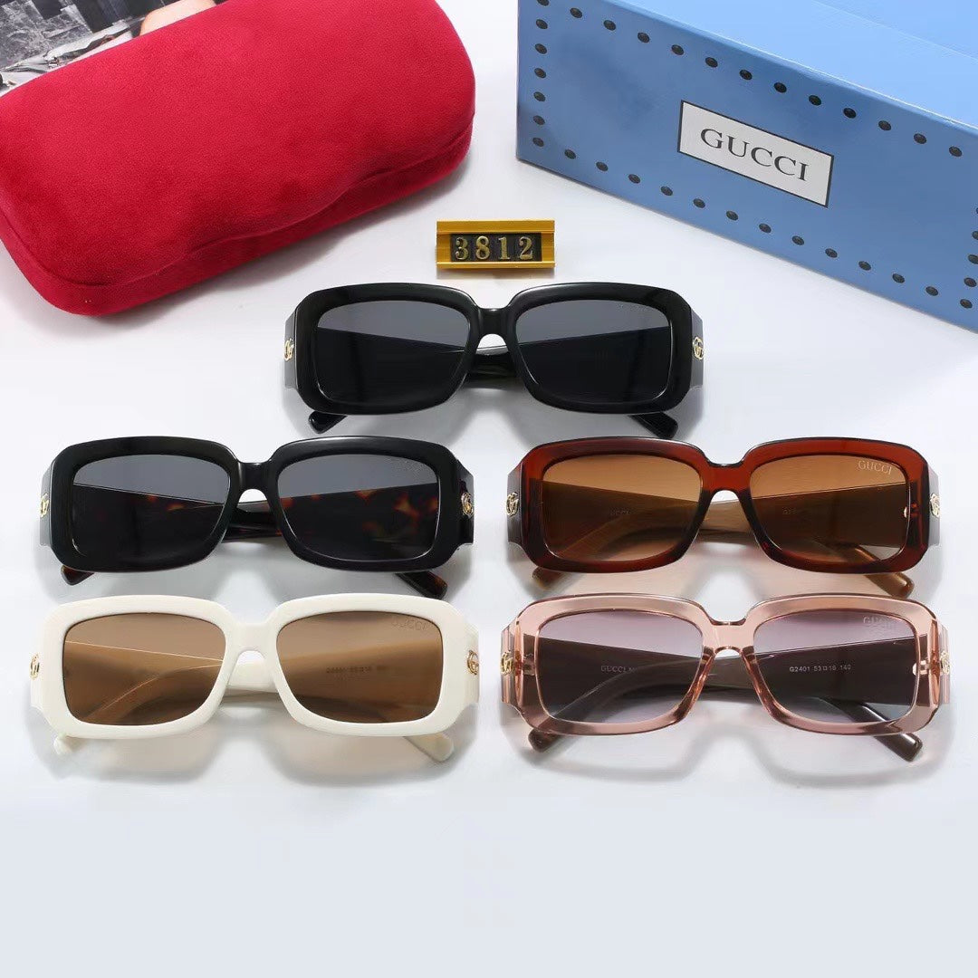 Chunky Frame Retro Sunglasses-With Gift Box