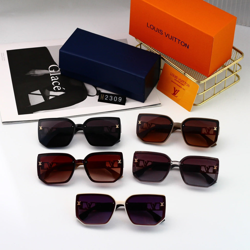 Hexagonal Oversized Sunglasses-With Gift Box