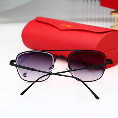Golden Frame Sunglasses-With Gift Box