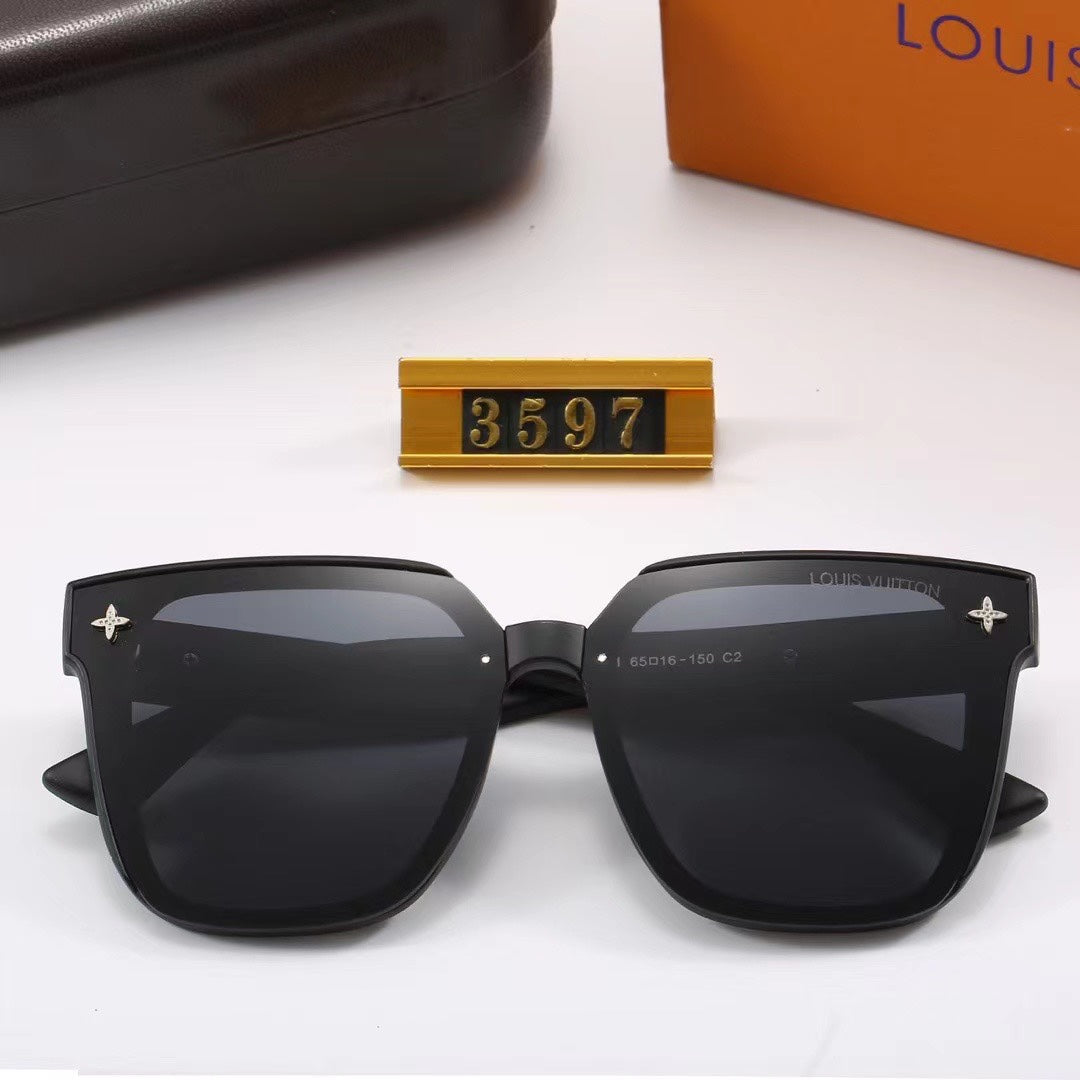 Full loge Frame Oversized Sunglasses-With Gift Box