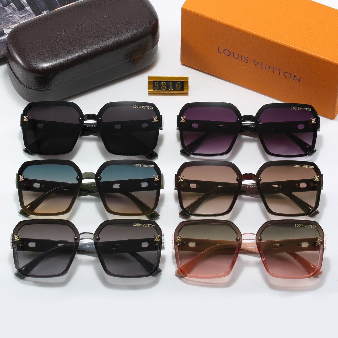 Full Logo Frame Sunglasses-With Gift Box